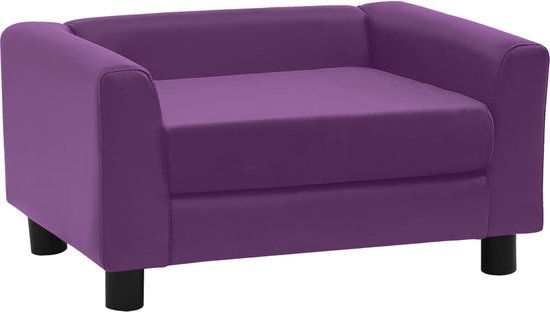 Maison Exclusive - Hondenbank 60x43x30 cm pluche en kunstleer bordeauxrood