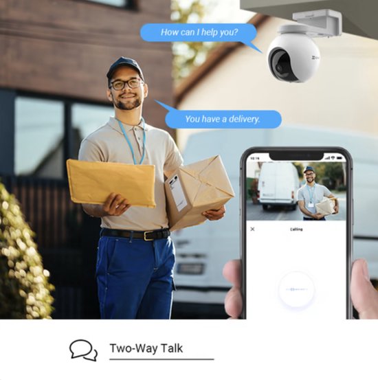 Ezviz EB8 Beveiligingscamera - 4G - Batterij buitencamera - 2K resolutie - Pan & Tilt - 210 dagen batterijduur - Wit van Merkloos — afbeelding 4