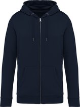 Unisex sweater met rits en capuchon merk Native Spirit Navy Blue - XL
