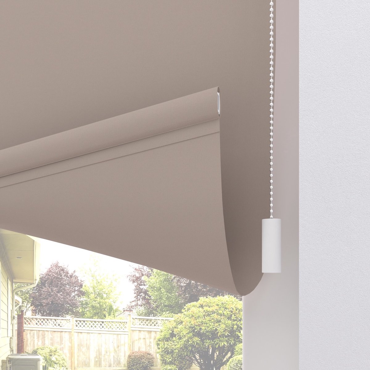 Store enrouleur électrique Easy Texture - Occultant - Sable - 100 x 190 ...