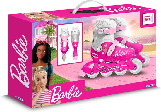 Barbie Rollers Hardboot Réglable Rose Taille 30-33 | bol.com