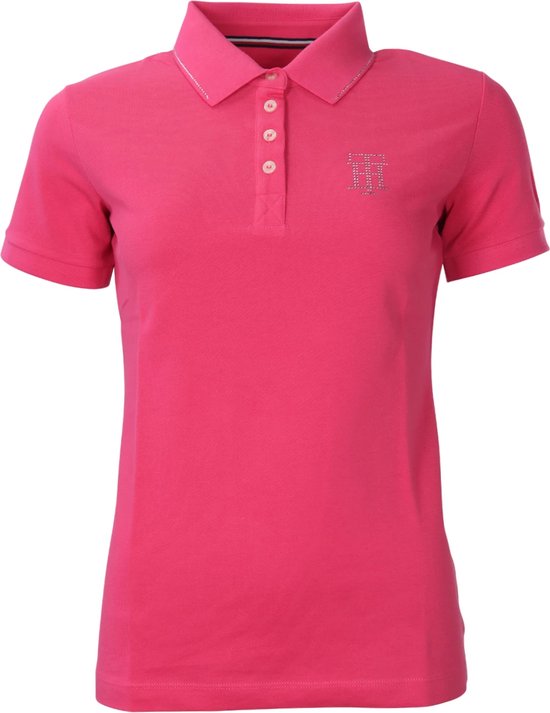 Polo équestre Tommy Hilfiger Tommy Hilfiger avec strass rose - Rose - s