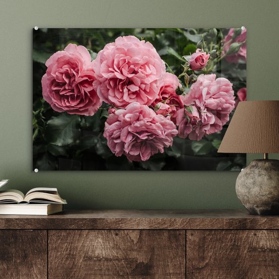 MuchoWow® Peinture sur Verre - fleurs-7-1-1 - 60x40 cm - Peintures sur Verre Acrylique - Photo sur Glas