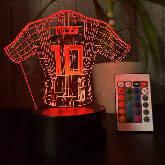Lampe de nuit – Lampe 3D – 16 Couleurs – Lampe de bureau – Lampe de Voetbal  – Lampe