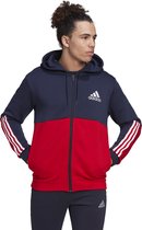 Adidas hoodie met rits fleece - Maat S - colorblock