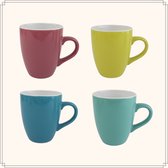 Tasse à café Orange85 - Tasse à thé - Set de 4 - Différentes couleurs - 340 ml - Faïence