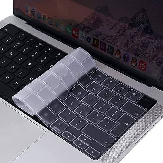 kwmobile Protection Clavier Silicone - Coque Clavier QWERTY (Russe)  Compatible avec Apple MacBook Air 13''/ Pro