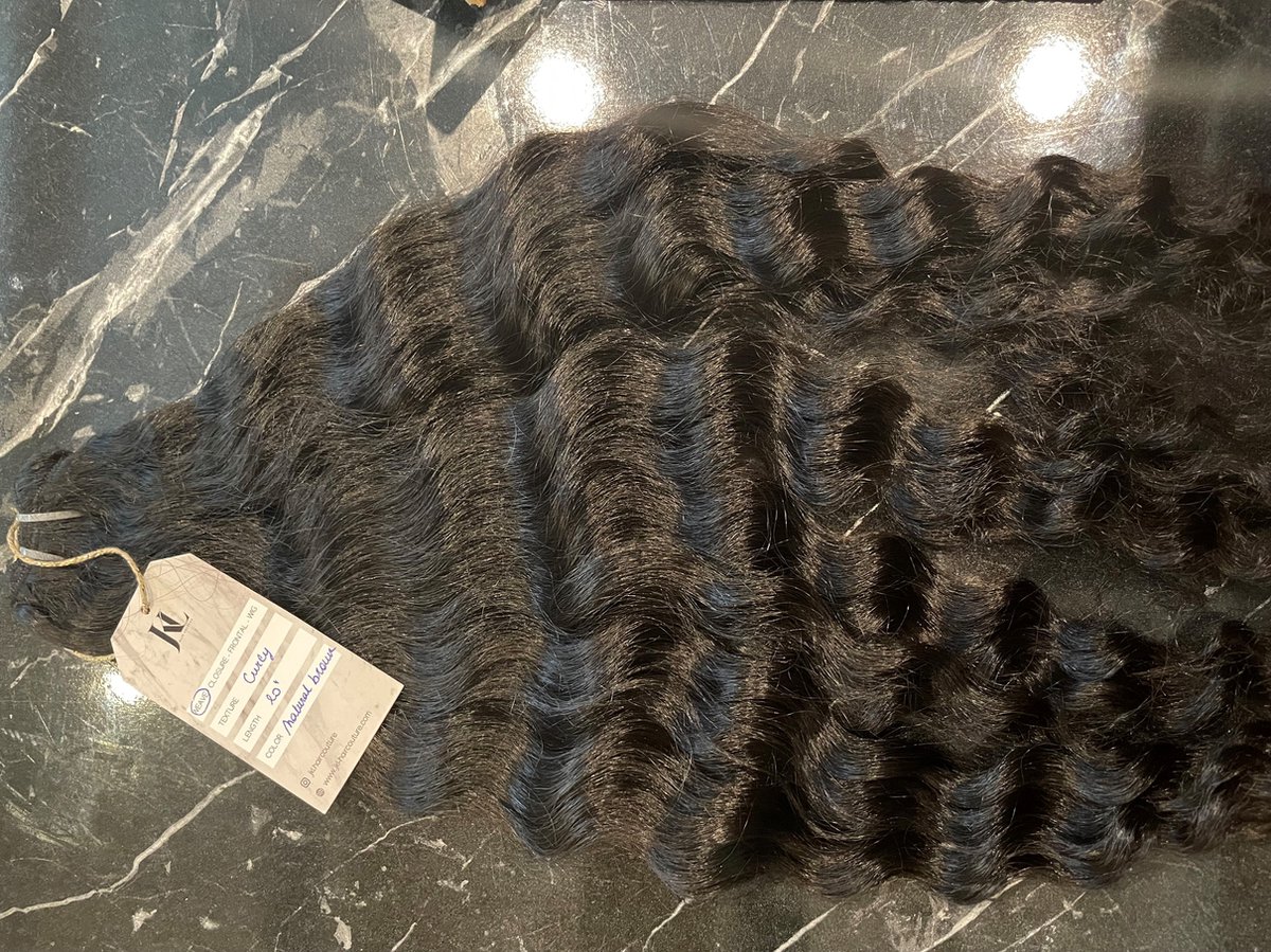 Raw Indian curly hair 28 inch / 70 cm