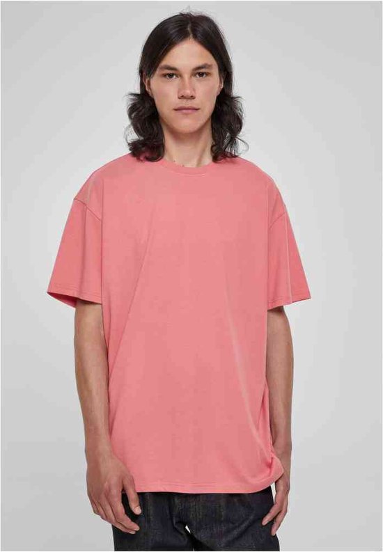 Urban Classics - Heavy Oversized Heren T-shirt - S - Roze