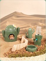 Maison de hamster mignon pour dans la cage cactus en céramique petite maison pour animaux de compagnie cobaye hamster maison Nest pour petits Animaux souris rat Nest hamster cochon d'inde rongeur