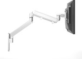 Alberenz® single Monitor arm Muurbeugel Zilver - Monitorbeugel met gasveer - Geschikt voor bevestiging muur - Ergonomisch ontwerp