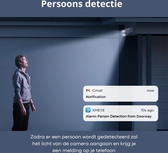 Buitencamera Wifi Met App - Draadloos - Bewakingscamera - Camera In Huis - Bewegingsdetectie — afbeelding 4