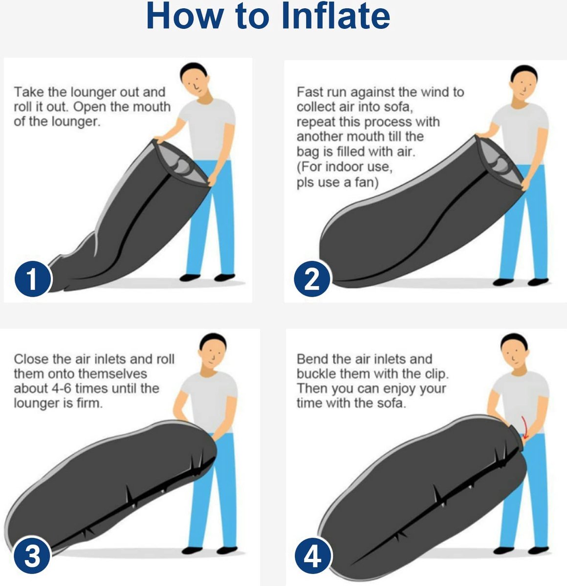 Opblaasbaar bed, kampeerbed accessoires, slaapbank airbag strand