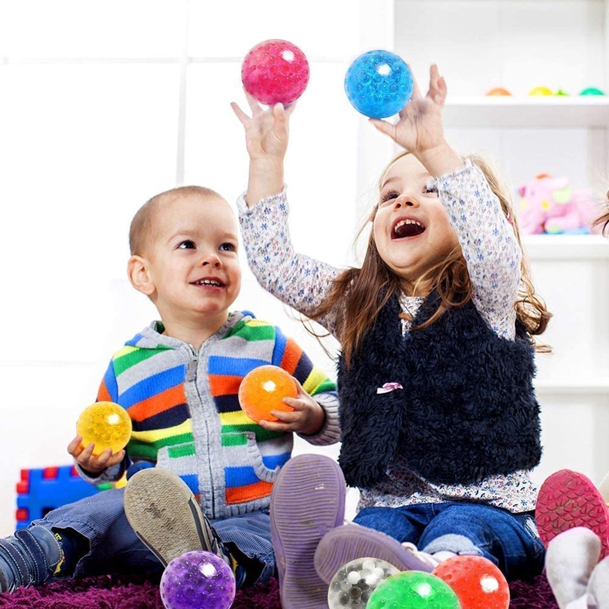 Balle anti-Stress à presser, jouet anti-Stress, décompression 3D,  nouveauté, cadeau pour enfants et adultes