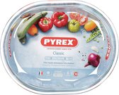 Serveerschaal Pyrex Classic Ovalen Transparant Glas 25 x 20 x 6 cm (6 Stuks)