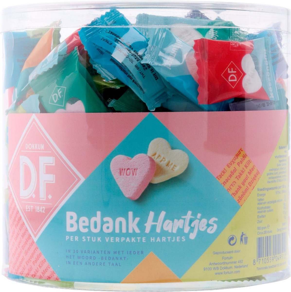 D.F. - Bedankthartjes - 200 stuks