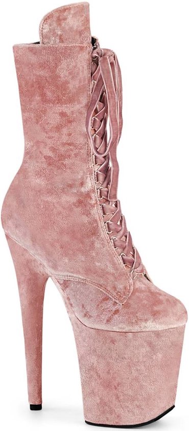 Pleaser Plateau Laarzen, Paaldans schoenen Shoes- FLAMINGO-1045VEL US Roze