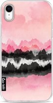 Casetastic Apple iPhone XR Hoesje - Softcover Hoesje met Design - Pink Mountains Print