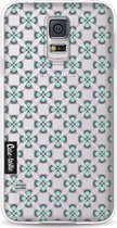 Casetastic Samsung Galaxy S5 / Galaxy S5 Plus / Galaxy S5 Neo Hoesje - Softcover Hoesje met Design - Clover Print