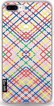 Casetastic Apple iPhone 7 Plus / iPhone 8 Plus Hoesje - Softcover Hoesje met Design - Weave Pattern Print