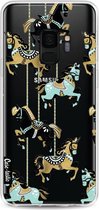 Casetastic Samsung Galaxy S9 Hoesje - Softcover Hoesje met Design - Carousel Horses Print