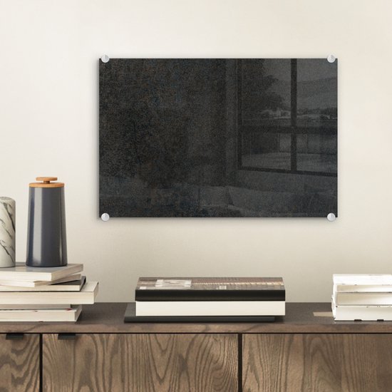 MuchoWow® Peinture sur verre - Industriel - Béton - Grijs - Structures - Rétro - 30x20 cm - Peintures sur verre acrylique - Photo sur Glas