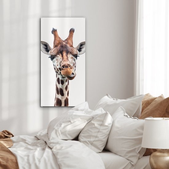 Peinture sur Verre - Chambre d'enfant - Girafe - Chambre de bébé cm - Peintures sur Verre Peintures - Photo sur Glas