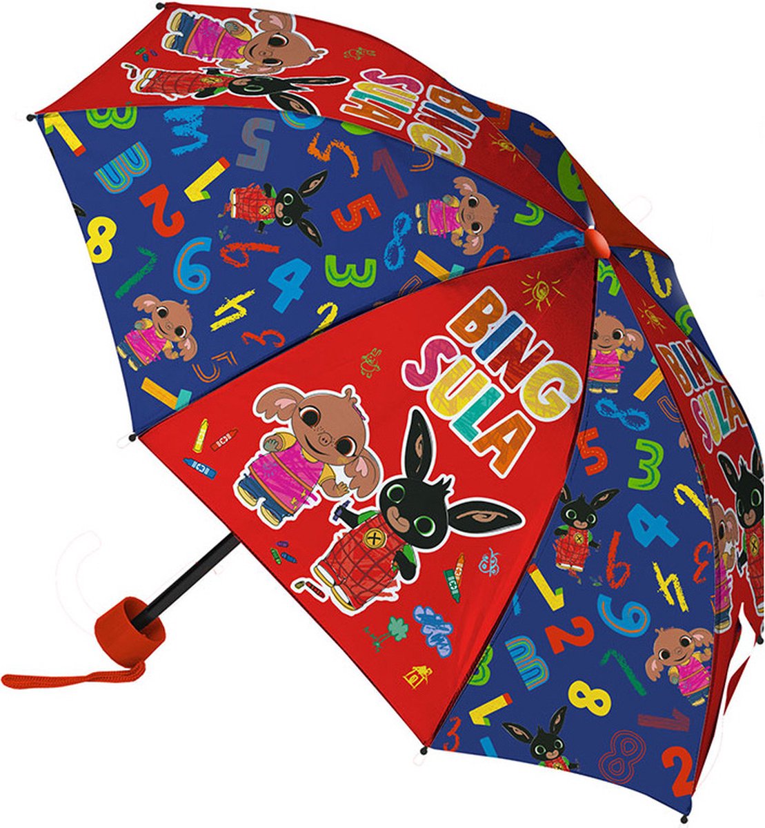 Bing Bunny Paraplu, Friends - Ø 90 x 24/55 cm - Polyester