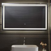 Miroir - Miroir avec éclairage - Miroir de salle de bain - LED - Koper et sans plomb - 100 x 60 cm - Glas