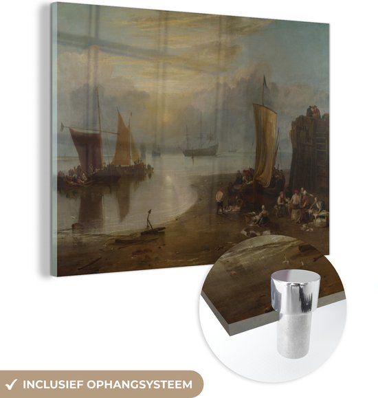 Peinture sur verre - Sun levant à travers la vapeur - Peinture de Joseph Mallord William Turner - 160x120 cm - Peintures sur verre acrylique - Photo sur Glas