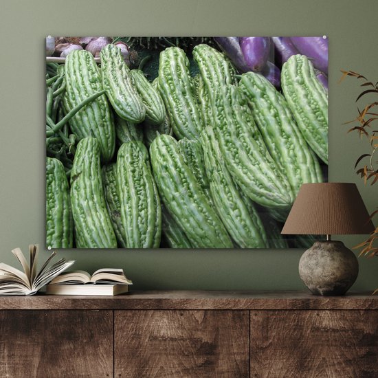 MuchoWow® Glass Painting - Bitter Sopropo from a California Farmers Market - 80x60 cm - Peintures sur Verre Acrylique - Photo sur Glas