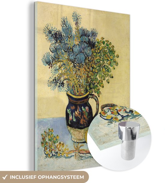 MuchoWow® Peinture sur verre 120x160 cm - Peinture sur verre acrylique - Nature morte - Vincent van Gogh - Photo sur verre - Peintures