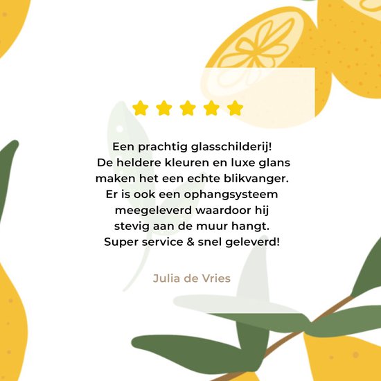 MuchoWow® Peinture sur Verre - Citrons - Motifs - Wit - Abstrait - 150x100 cm - Peintures sur Verre Peintures - Photo sur Glas