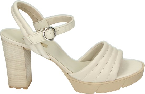 Paul Green 7928 - Sandalen met hakDames Sandalen - Kleur: Wit/beige - Maat: 40.5