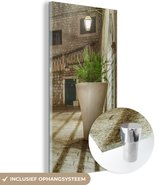 MuchoWow® Glasschilderij 40x80 cm - Schilderij acrylglas - De stadslobby van Dubrovnik in Kroatië - Foto op glas - Schilderijen