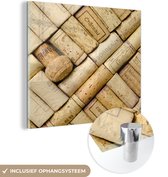 Peinture sur Verre - Bouchons soigneusement posés - 50x50 cm - Peintures sur Verre Peintures - Photo sur Glas