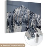 MuchoWow® Glasschilderij 90x60 cm - Schilderij acrylglas - Himalaya gebergte India - Foto op glas - Schilderijen