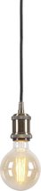 QAZQA cava - Design Hanglamp - 1 lichts - Ø 90 mm - Brons - Industrieel - Woonkamer | Slaapkamer | Keuken