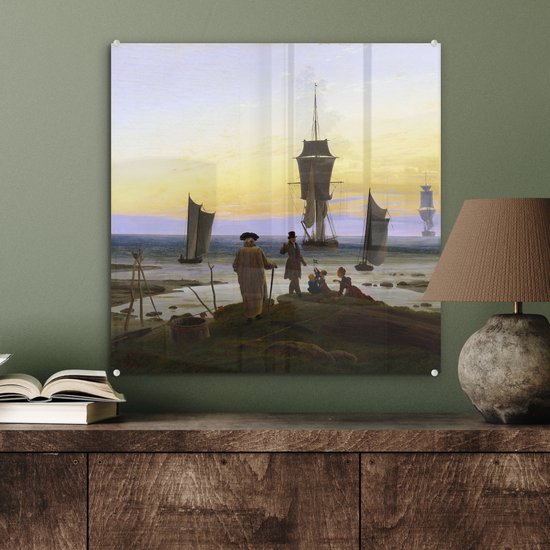 MuchoWow® Peinture sur verre - Les Stades de la vie humaine - Caspar David Friedrich - 50x50 cm - Peintures sur verre acrylique - Photo sur Glas
