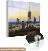 MuchoWow® Peinture sur verre - Les Stades de la vie humaine - Caspar David Friedrich - 90x90 cm - Peintures sur verre acrylique - Photo sur Glas