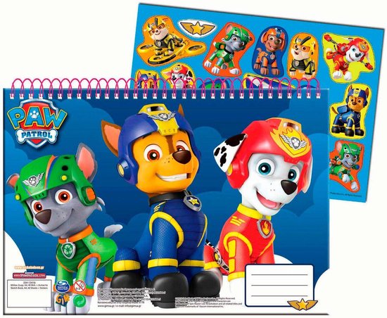 Paw Patrol Schetsboek A4 met Stickers | bol.com