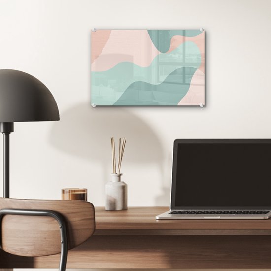 Peinture sur Verre - Été - Formes - Abstrait - 30x20 cm - Peintures sur Verre Peintures - Photo sur Glas