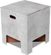 Dutch Design Brand kartonnen krukje - Beton - Concrete