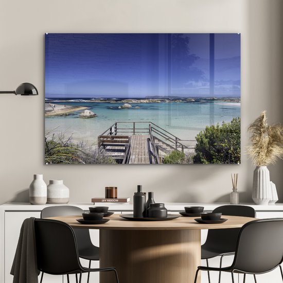 Beach Australia Glass 90x60 cm - Tirage photo sur verre (décoration murale en plexiglas)