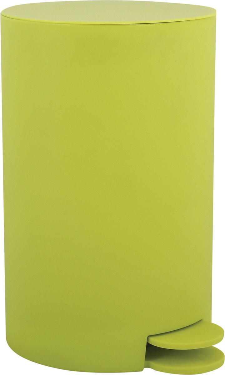 Goedkoopste MSV Pedaalemmer - kunststof - appelgroen - 3L - klein model - 15 x 27 cm - Badkamer/toilet