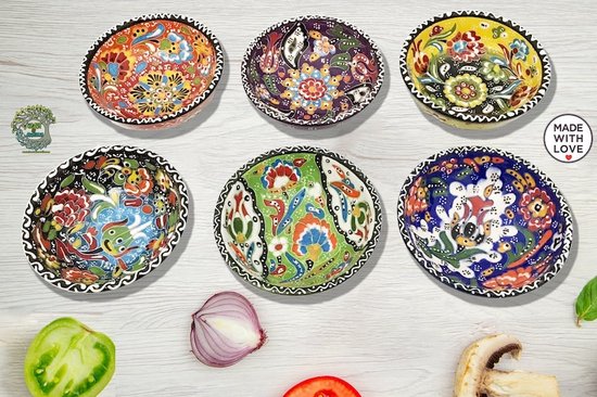 Oosterse Marokkaanse keramische kom keramiek fruit salade rijstkom kom decoratie groot kleur groen
