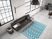 Kayoom Now Vloerkleed 80 x 150 cm Turquoise