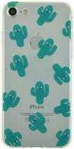 GadgetBay Doorzichtig cactus TPU hoesje iPhone 7 8 case cover