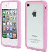 GadgetBay iPhone 4 4S 4G bumper case hoesje silicone - Roze