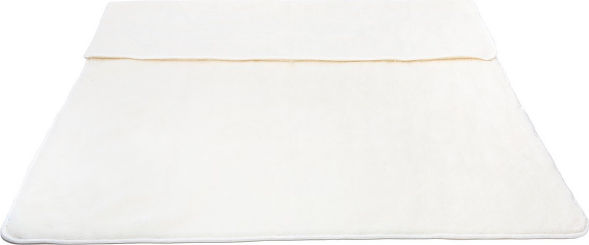 OnceDoce® Wollen Deken 100% Wol Merino & Kameel Blend - OnceDoce® 450 g/m² Heerlijk Zacht Ademend en Warm – POWDER - Wasbaar - 200x200cm wit creme ivoor